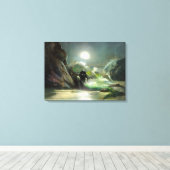 Zee Reverie Mermaid Canvas Afdruk (Insitu (Houten vloer))