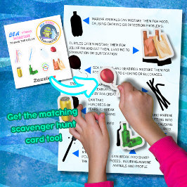 Zee-riously Fun Ocean Protector Scavenger Hunt Sticker