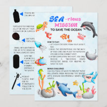 Zee-riouslyFun Ocean Protector Scavenger Hunt Kaar