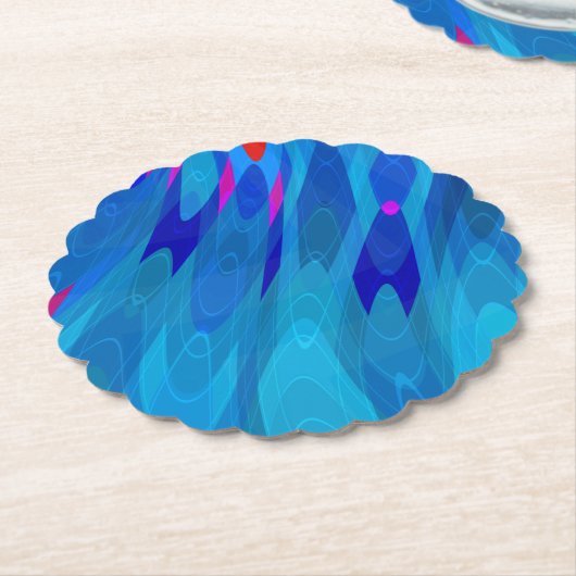 Zee Ripple Kartonnen Onderzetters (Gekanteld)