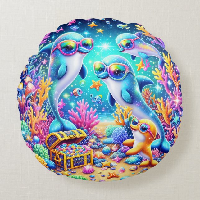 Zee Rond Kussen (Voorkant)