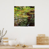 Zee roos vijver van Claude Monet Poster (Keuken)