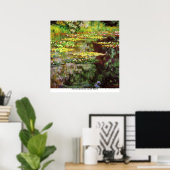 Zee roos vijver van Claude Monet Poster (Thuiskantoor)