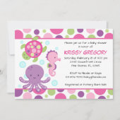 Zee Roze Babyschoenen Kaart (Voorkant)