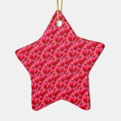 Zee roze harten keramisch ornament (Links)