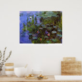 Zee rozen in vijver van Claude Monet Poster (Keuken)