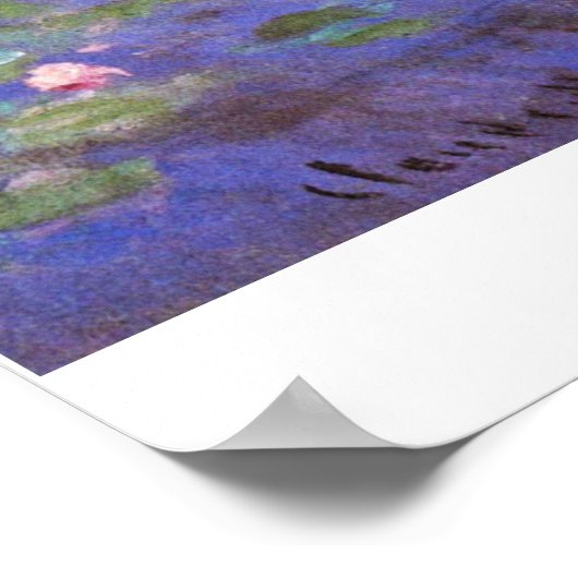 Zee rozen van Claude Monet Poster (Hoek)