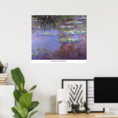 Zee rozen van Claude Monet Poster (Thuiskantoor)
