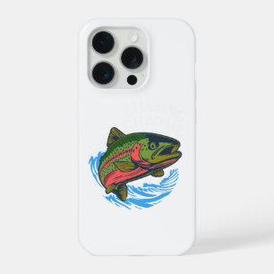 Zee-run Cutthroat Jachtend op Chroom Forel iPhone 15 Pro Case