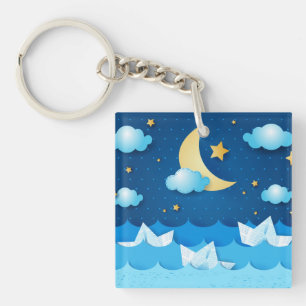 Zee 's nachts sleutelhanger