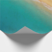 Zee Sandy Tropical Beach Cadeaupapier (Hoek)