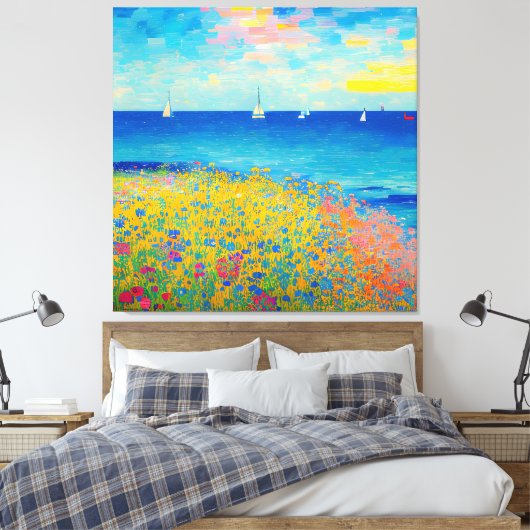 Zee Scape 08 Canvas Afdruk (Insitu (Slaapkamer))