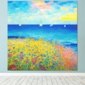 Zee Scape 08 Canvas Afdruk (Insitu (Houten vloer))