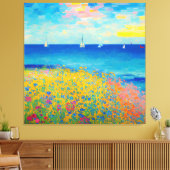 Zee Scape 08 Canvas Afdruk (Insitu (Woonkamer))