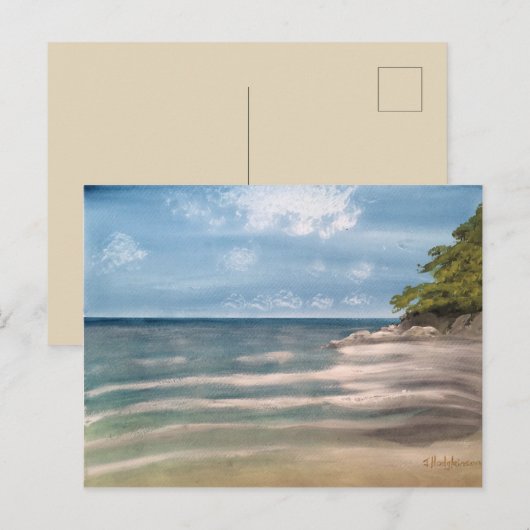 ZEE SCAPE POST CARD BRIEFKAART (Voorkant / Achterkant)