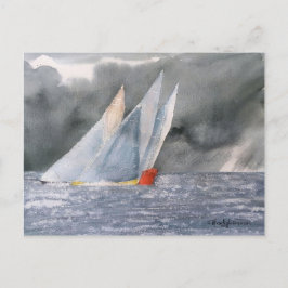 ZEE SCAPE YACHTE POSTKAART