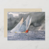 ZEE SCAPE YACHTE POSTKAART (Voorkant / Achterkant)