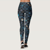 Zee-schaalpatroon Leggings (Achterkant)