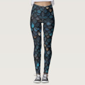 Zee-schaalpatroon Leggings (Voorkant)