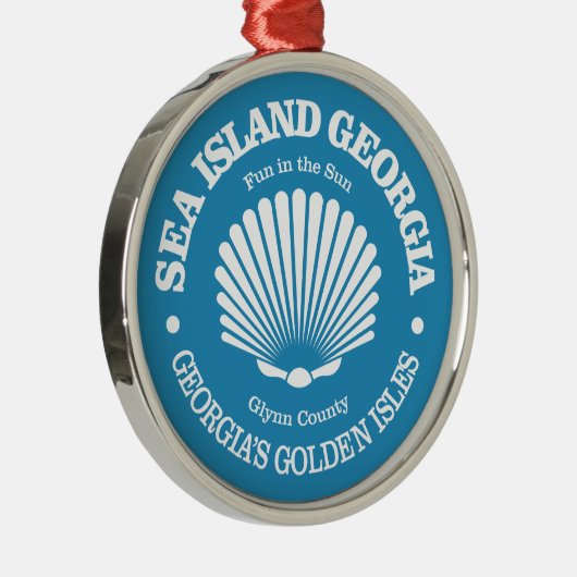 Zee (schelp) metalen ornament (Rechts)