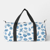 Zee Schelp Nautilus Monogram Initiaal Reis of Gym Plunjezak (Voorkant)