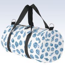 Zee Schelp Nautilus Waterverf Blauw Reizen of Spor