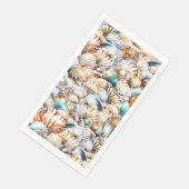 Zee schelp parel diamant kust zand collage servet (Hoek)