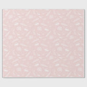 Zee Schelp Roze oceaan strand patroon Cadeaupapier (Vlak)