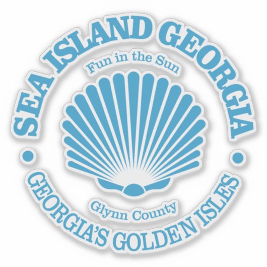 Zee (schelp) sticker (Voorkant)