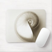 Zee schelp van geparelde nautilus 2 muismat (Met muis)