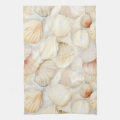 Zee Schelpen Crème Zand Ivoor Strand  Theedoek (Verticaal)
