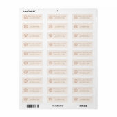 Zee Schelpen en Trouwklokken Retouradres Etiket (Full Sheet)