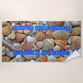 Zee Schelpen Gemengd Strand Schelpen Strandlaken