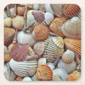 Zee Schelpen Kartonnen Onderzetters (Voorkant)