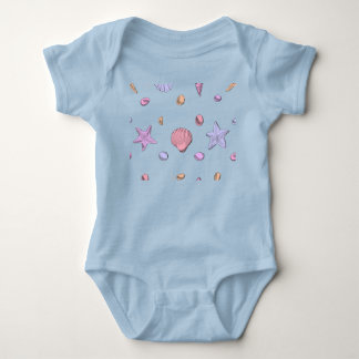 Zee Schelpen Kinderen Ontwerp Romper