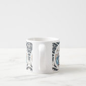 Zee Schelpen Mand Tapijt Textuur Espresso Mok (Achterkant)
