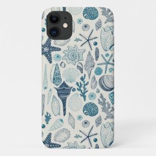 Zee schelpen op ivoorwit Case-Mate iPhone case