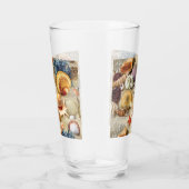 Zee schelpen op strand glas (Rechts)