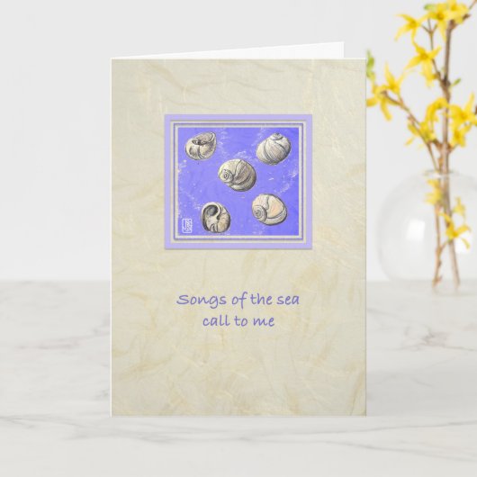 Zee Scheppen Bedenk aan uw Kaart (Gele Bloem)