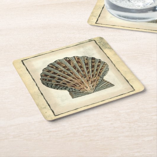 Zee Scheppen van de Shore Kartonnen Onderzetters (Schuin)