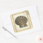 Zee Scheppen van de Shore Vierkante Sticker (Envelop)