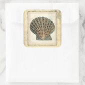 Zee Scheppen van de Shore Vierkante Sticker (Tas)