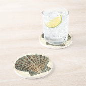 Zee Scheppen van de Shore Zandsteen Onderzetter (Zijkant)