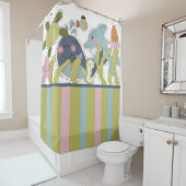 Zee Scheppen walvisbruinvissen Douchegordijn (In situ)