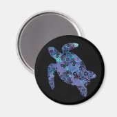 Zee schilder Mandala Magische Kleurlichte Kunst Magneet (Voorkant / Achterkant)