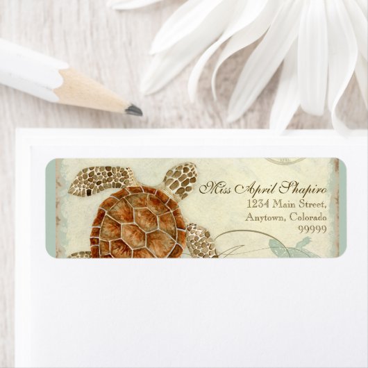 Zee schilder Moderne kustzeekust Etiket (Insitu)