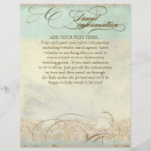 Zee schilder Moderne kustzeekust Flyer (Achterkant)