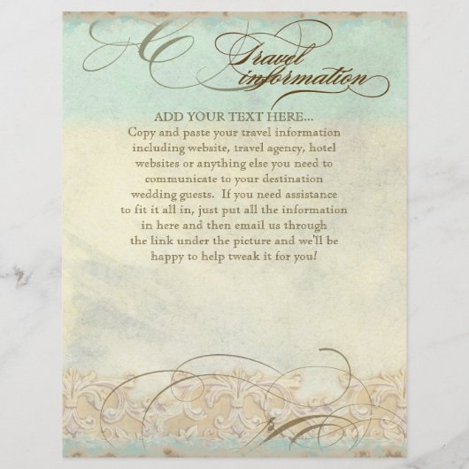 Zee schilder Moderne kustzeekust Flyer (Achterkant)