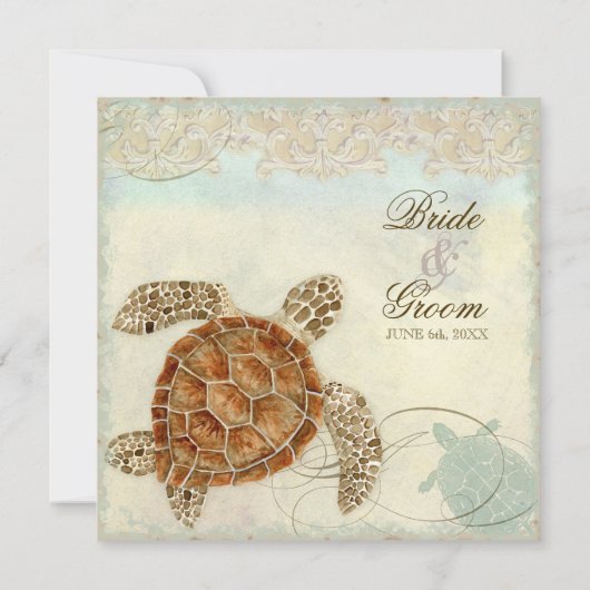 Zee schilder Moderne kustzeekust Kaart (Achterkant)