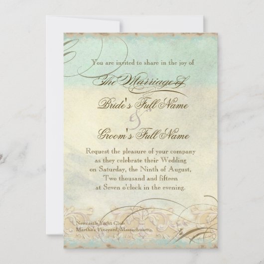 Zee schilder Moderne kustzeekust Kaart (Voorkant)